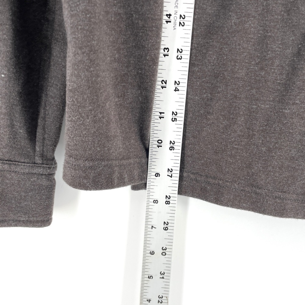 The Normal Brand Long Sleeve Button Down Knit Shirt Mens L Heather Gray Bear - Picture 4 of 13
